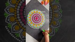 Dot Mandala Art youtubeshorts shorts mandalaart trending [upl. by Takara]