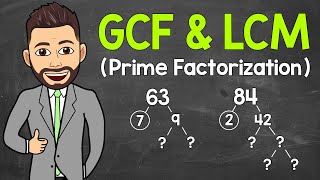 How to Find the GCF and LCM using Prime Factorization  Math with Mr J [upl. by Notfol]