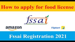 How to apply for food license  FSSAI registration for Ecommerce Food Business Operators  foSCos [upl. by Elehcin]