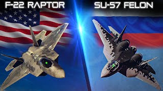 F22 Raptor Vs Su57 Felon  Dogfight  Digital Combat Simulator  DCS [upl. by Nas]