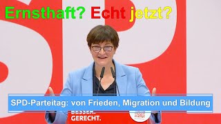 SPD Parteitag 2023 von Frieden Migration und Bildung [upl. by Max]