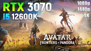 Avatar  Frontiers of Pandora  RTX 3070  i5 12600K  1080p  1440p  4K [upl. by Ahsiea]