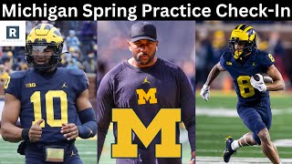 Michigan Football Spring Practice CheckIn  Michigan Football 2024 [upl. by Milson566]