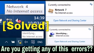 No Internet Access or Identifying Problem but Internet Connected Solved [upl. by Ylenaj]