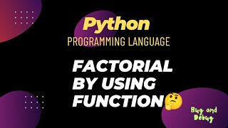 Factorial By using pythonPython Tutorial [upl. by Worl]