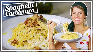 Die leckersten Spaghetti Carbonara  mit oder ohne Sahne  KÄSELIEBE  Felicitas Then [upl. by Appel]