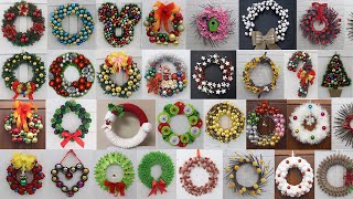 30 Christmas wreath decorating ideas Christmas decoration ideas 2021 [upl. by Ynar]