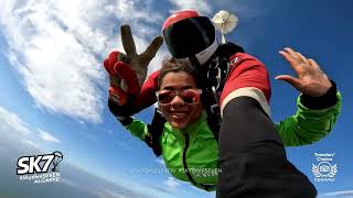 Tandem Skydive Salto de Paraquedas Algarve Prachi [upl. by Drofnas]