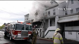 Rowhome Fire  Girardville Pa  04292021 [upl. by Glogau]