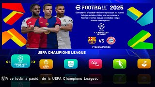 PREVIEW EFOOTBALL 2025 PPSSPP NUEVAS MEJORS UCL 2025 COMPLETA CAMARA PS5 Y GRAFICOS HD [upl. by Vizza]