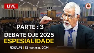 PM Xanana partisipa diskusaun no votasaun ba Proposta Lei OJE tinan 2025 iha PN II 13112024 [upl. by Eckmann]