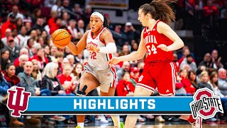 Indiana at Ohio State  Highlights  Big Ten Womens Basketball  Feb 4 2024 [upl. by Fagaly]