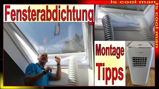 Klimaanlage Montage Fensteradapter Dachflächenfenster  Klimagerät Abluftluftschlauch  Prima Klima [upl. by Anitsyrc]