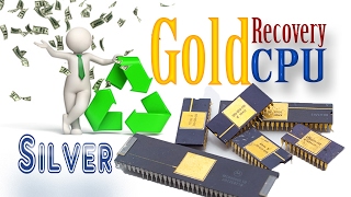 🔶 Scrap CPU recycling 🔶Gold and Silver recovery from ceramic processors Part 3 [upl. by Nyladnar]