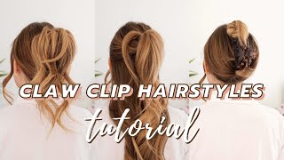 10 LIFE CHANGING CLAW CLIP HAIRSTYLES 🌞 Medium amp Long Hairstyles [upl. by Anissa]