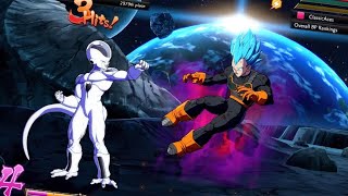 DRAGON BALL FighterZ SS4 Gogeta SSGoku SSB Vegeta vs SSB Gogeta Vegeta Frieza [upl. by Lienaj727]