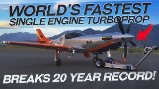 Demolishing a 20 Year Old Record  Fastest Single Engine Turboprop  Turbulence 5 [upl. by Dudden]