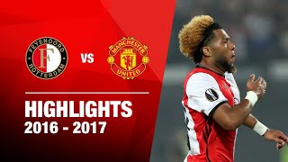 Highlights  Feyenoord  Manchester United  Europa League 20162017 [upl. by Ume]