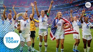 World Cup 2019 US womens team become champs  USA TODAY [upl. by Saidee]