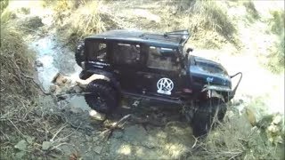 TRACTION HOBBY RUN MUD CRAWLER JEEP 4x4 CRAGSMAN 18th SCALE RC TH4 [upl. by Rafael487]