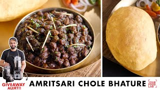 Amritsari Chole Bhature Recipe  Tips for Fluffy Bhatura  अमृतसरी छोले भटूरे  Chef Sanjyot Keer [upl. by Oberg86]