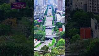 This should be the straightest section of road in Yongchuan Yongchuan Yongchuan Chongqing [upl. by Lizette]