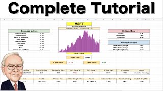 Ultimate Stock Valuation Spreadsheet Tutorial How to Value a Stock [upl. by Tifanie]