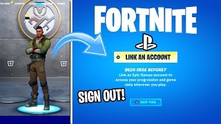 How to SIGN OUT OF FORTNITE ON PS4 EASY METHOD [upl. by Ibrab321]