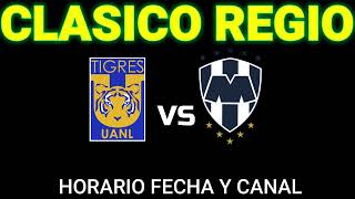 TIGRES VS MONTERREY HORARIO FECHA Y CANAL AMISTOSO [upl. by Ynos]