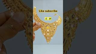 New necklace design gold  ladies gale ki har designgoldjewelleryas gold [upl. by Anihpled433]