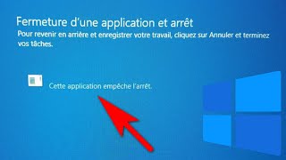 Cette application empêche larrêt de Windows 10 Résolu [upl. by Ilegna]