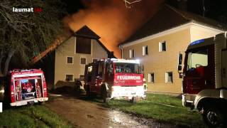 Großbrand auf einem Bauernhof in Grieskirchen [upl. by Hnilym153]