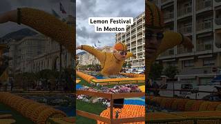 Fête du Citron 2024 in Menton Lemon Festival southoffrance lemon feteducitron frenchriviera [upl. by Nnire]