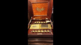 Regina Model 216 Music Box With 12 Bells 1906 [upl. by Atiken]