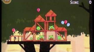 Angry Birds 3 star walkthrough for theme 6 levels 1115 [upl. by Aoniak878]