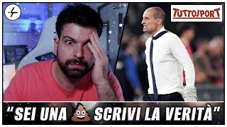 Allegri AGGREDISCE il direttore di Tuttosport Guido Vaciago dopo aver vinto la Coppa Italia 😳 [upl. by Leirrad]