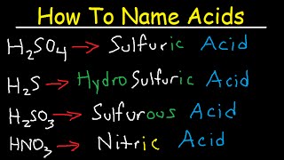 How To Name Acids  The Fast amp Easy Way [upl. by Catie]