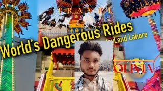 Scary rides at joyland Lahore 🥰 joyland Amusement park Lahore ☺️❤️ [upl. by Nylear114]