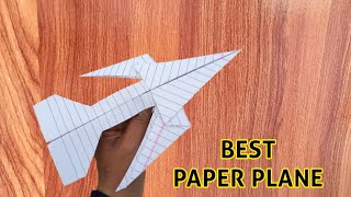 Paper airplanes that fly far  Paper plane making  Paper aeroplane kaise banate hain [upl. by Omer]