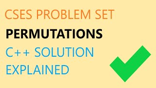 CSES Permutations  C solution  simple constructive problem [upl. by Nodlew]