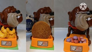 ASMR🏄PLACING CHOCOLATE STROOPWAFELS DRIED MANGO MIXEDNUTS CHIPS CHEESEBISCUIT IN MADDOG PLATE [upl. by Aizitel]