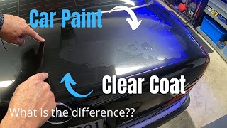 Car Clear Coat difference between clearcoat and car paint [upl. by Nahtam620]