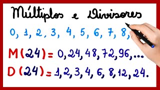 Múltiplos e Divisores de um Número Natural  Vivendo a Matemática com a Professora Angela [upl. by Bohlin]