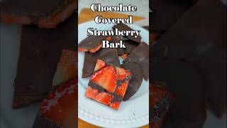 Chocolate Covered Strawberry Bark 🍓 valentinesday chocolate recipe [upl. by Syst728]