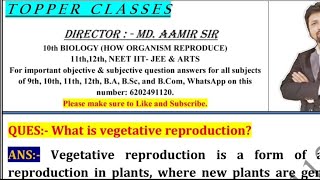 What is vegetative reproduction [upl. by Nitsur]