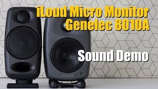 Genelec 8010A Genelec G One vs iLoud Micro Monitor  Sound Demo w Bass Test [upl. by Allac]