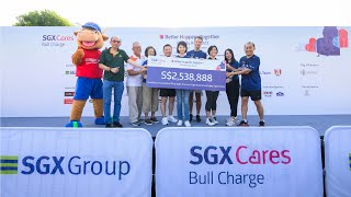 SGX Cares Bull Charge Charity Run 2023 Highlights [upl. by Ayatahs]