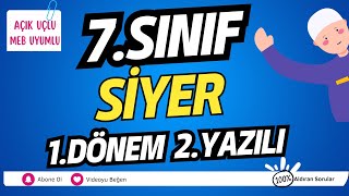 7 Sınıf Peygamberimizin Hayatı SİYER 1 Dönem 2 Yazılı Açık Uçlu [upl. by Yrocej]