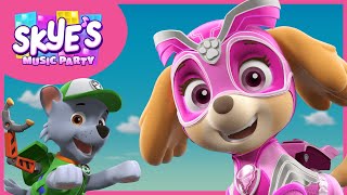 The Mighty Powerful Super Pups  Skyes Music Party  PAW Patrol Music Cartoons for Kids [upl. by Aser]