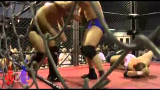 Steel Cage MITB Triple Threat Match  British Wrestling  Welsh Wrestling [upl. by Wilde]